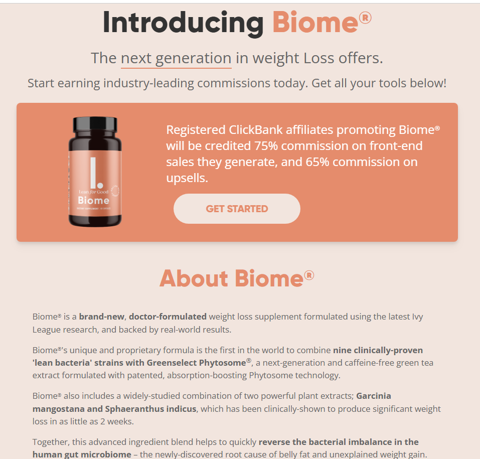 Biome weight loss supplement with lean bacteria strains